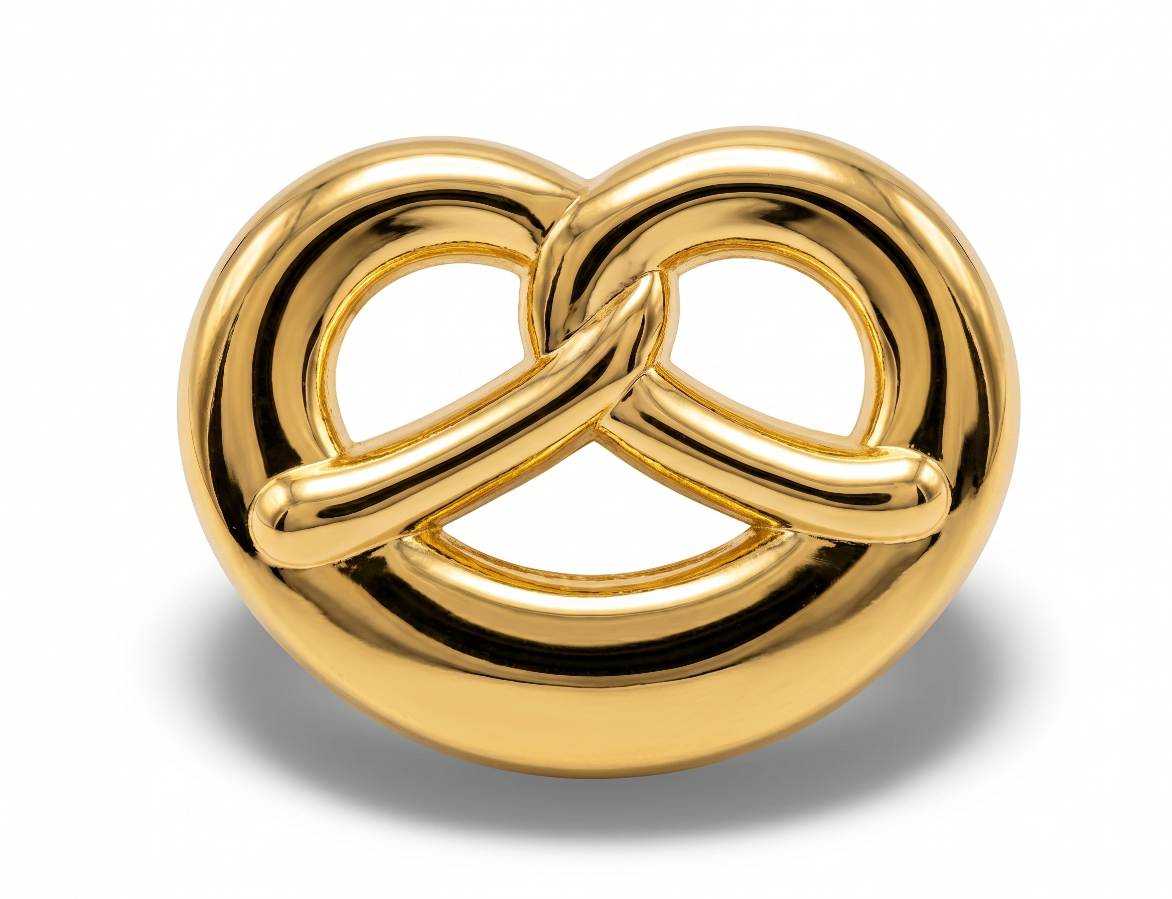 Anstecker Brezn gold