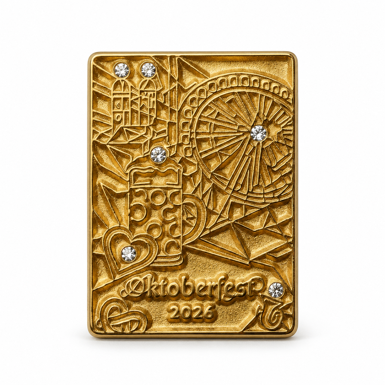 Anstecker Oktoberfest™ Pin Gold Jahresmotiv 2026