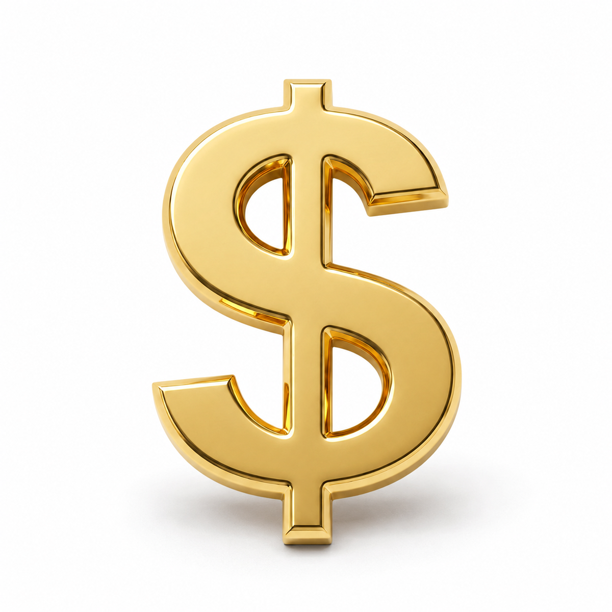 Anstecker Dollar gold