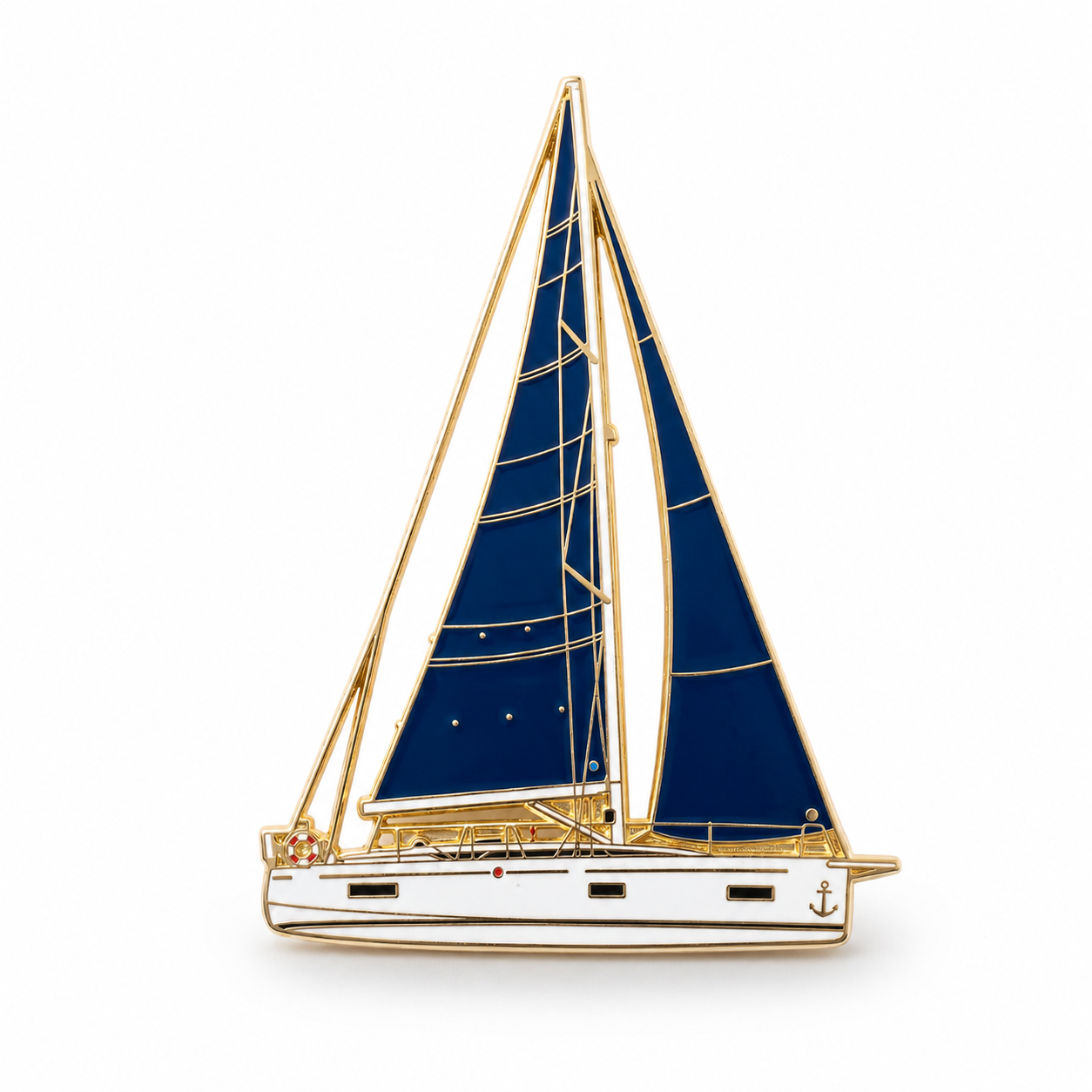 Anstecker Segelboot