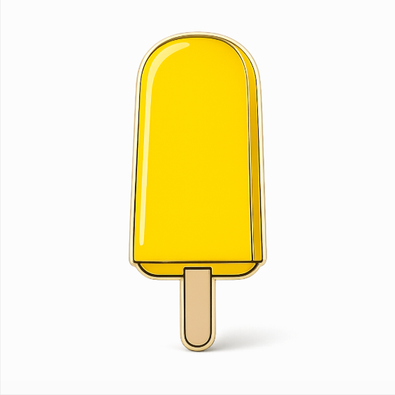Anstecker Eis am Stil