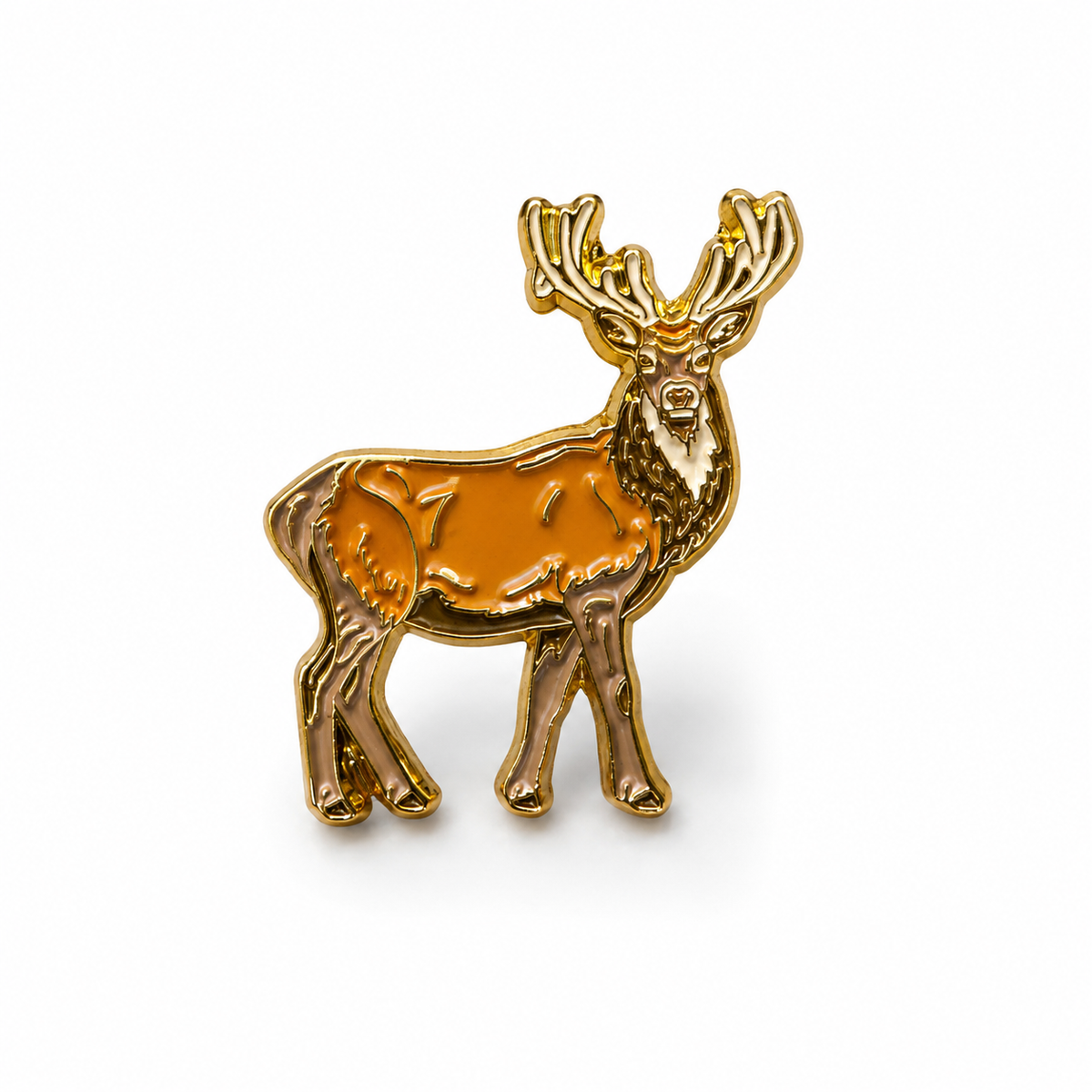 Anstecker Hirsch bunt
