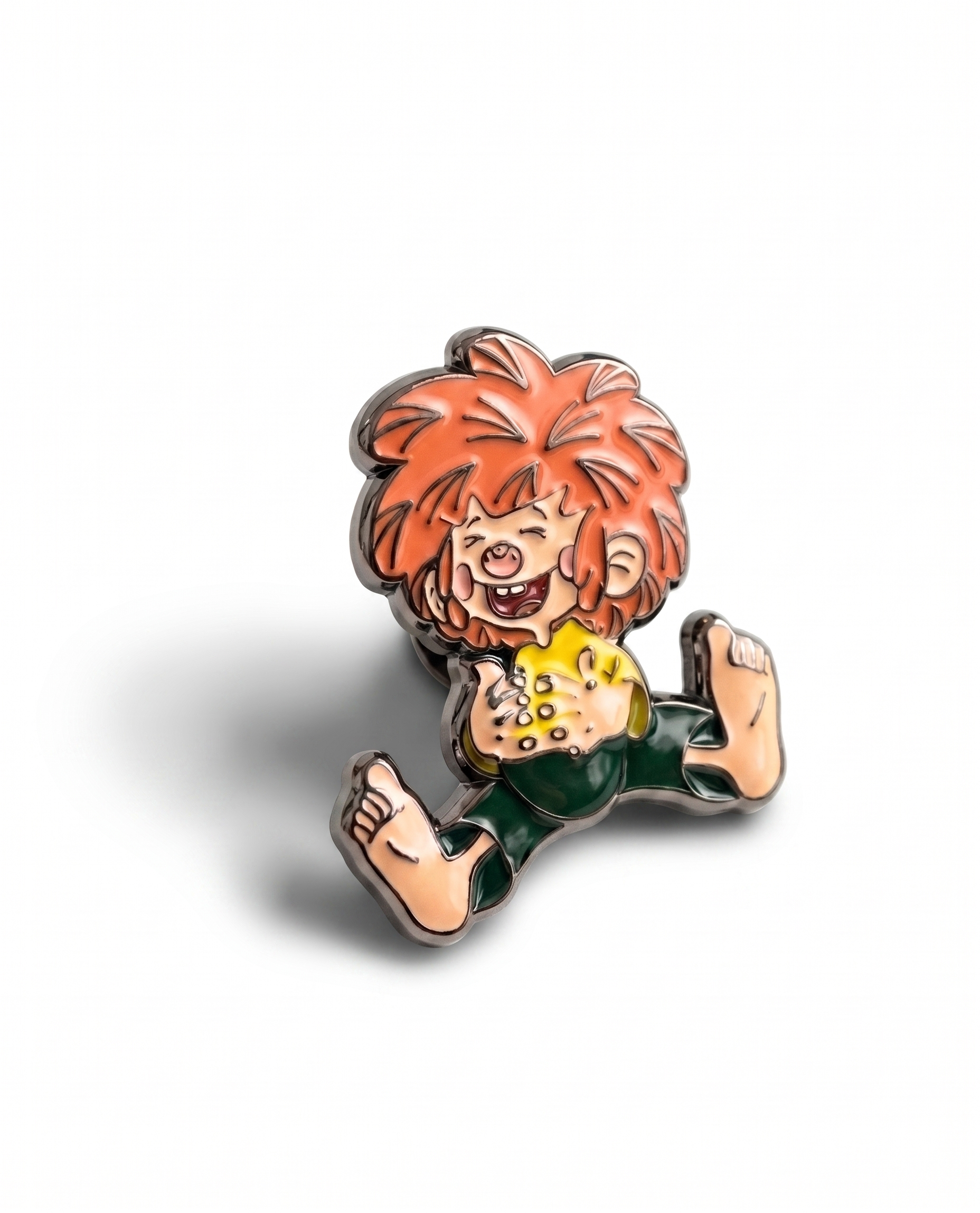Anstecker Pumuckl lachend