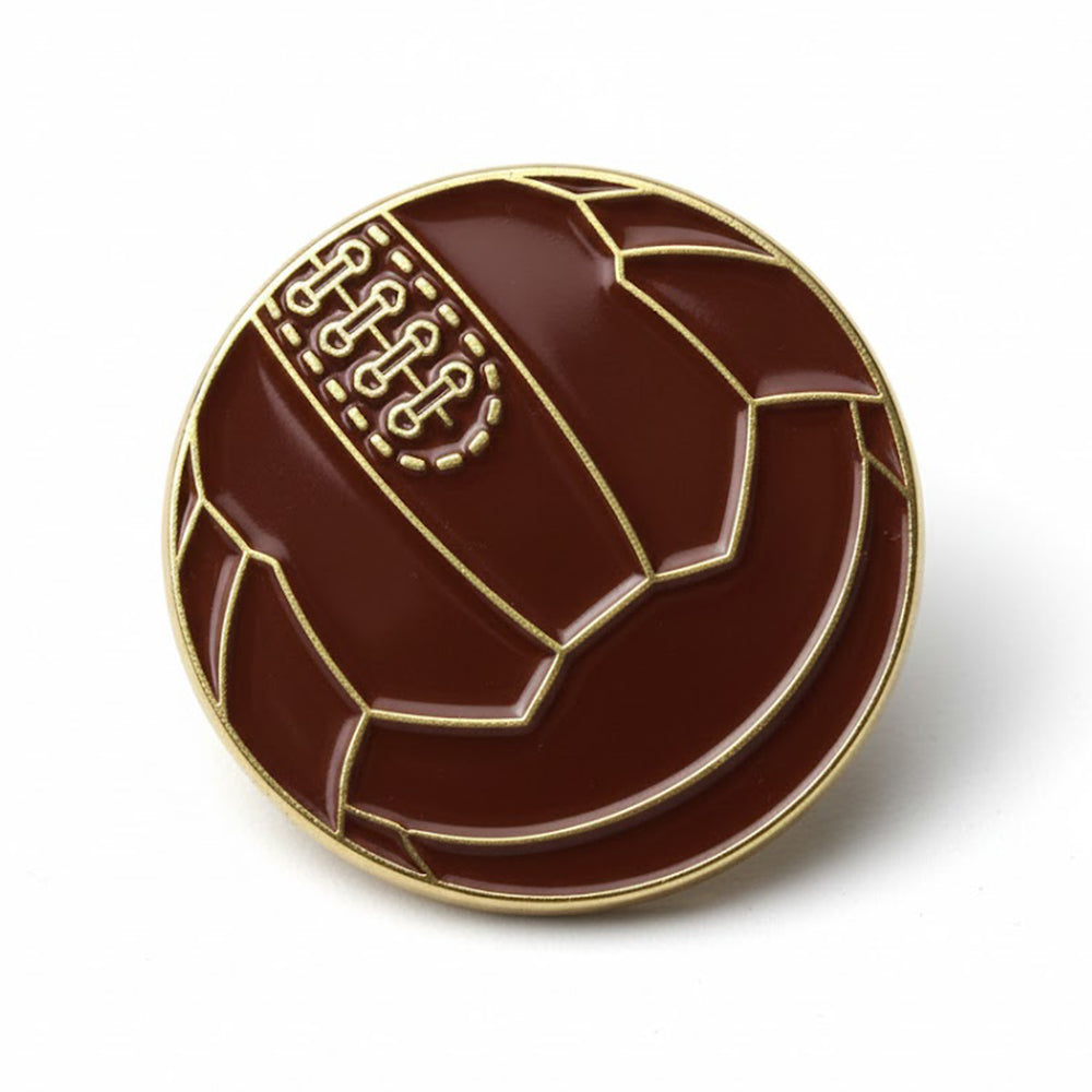 Anstecker Ball retro braun