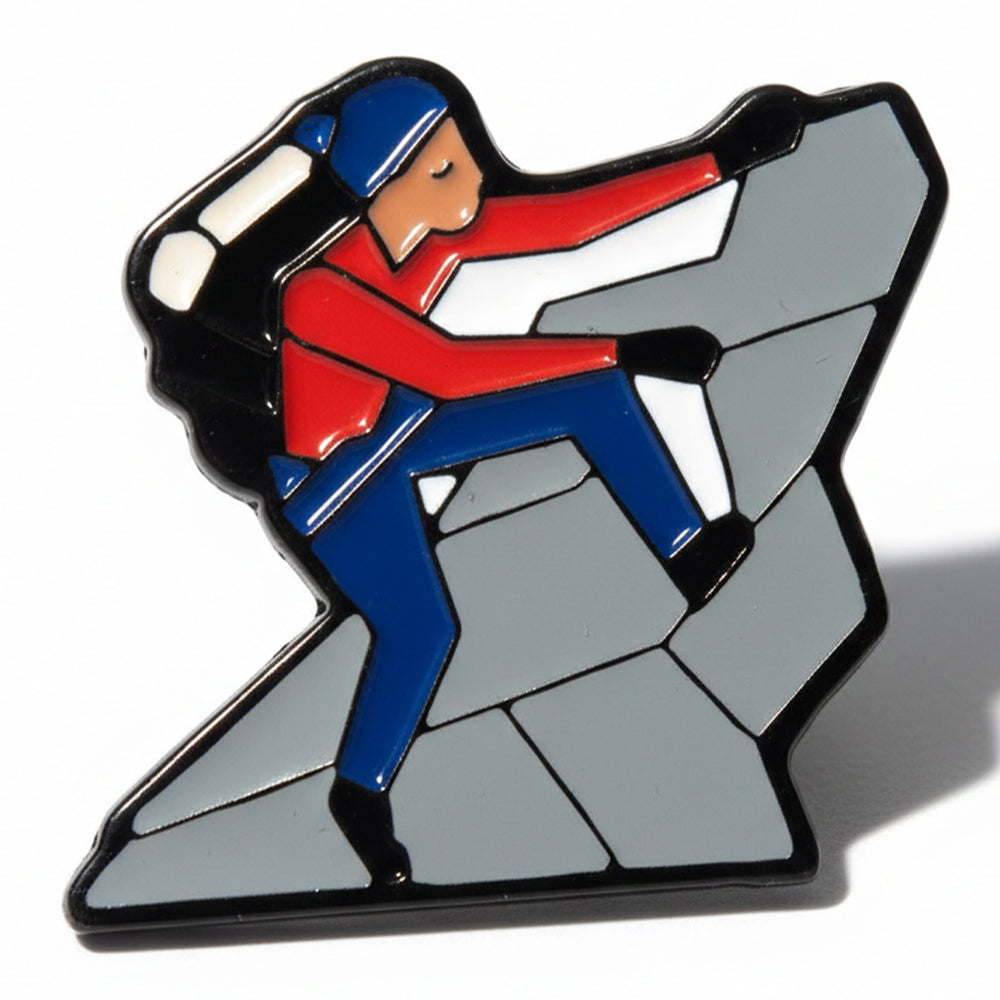 Anstecker Bergsteiger