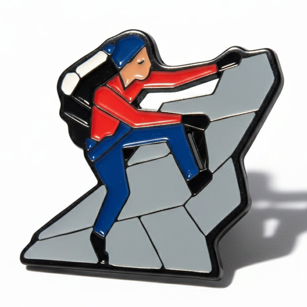 Anstecker Bergsteiger