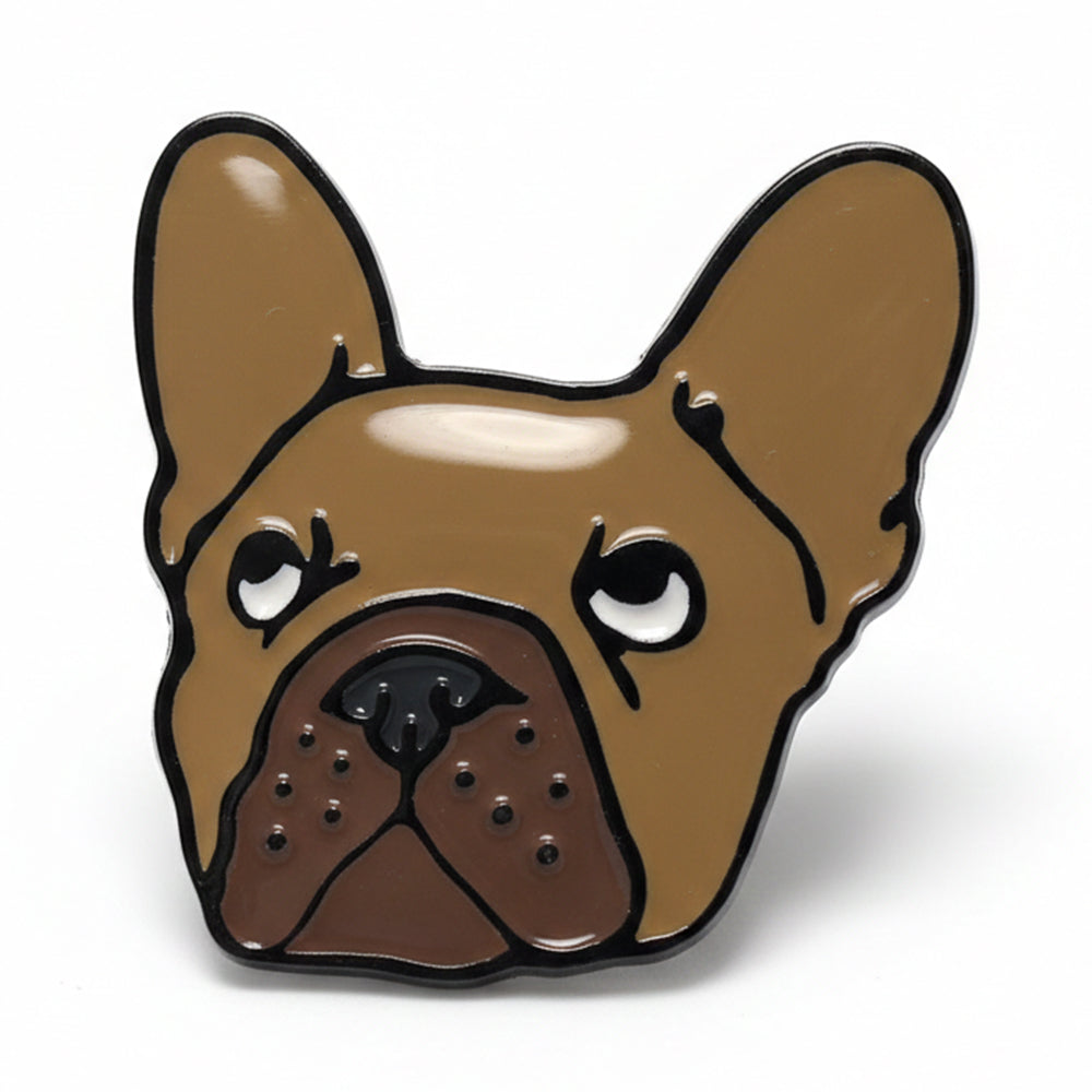 Anstecker Bulldogge Gesicht