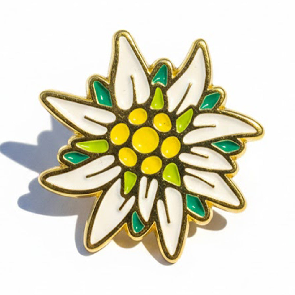 Anstecker Edelweiß Bunt