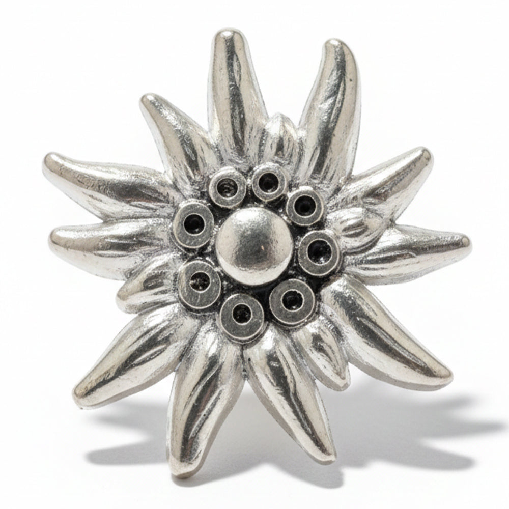Anstecker Edelweiss silber Groß