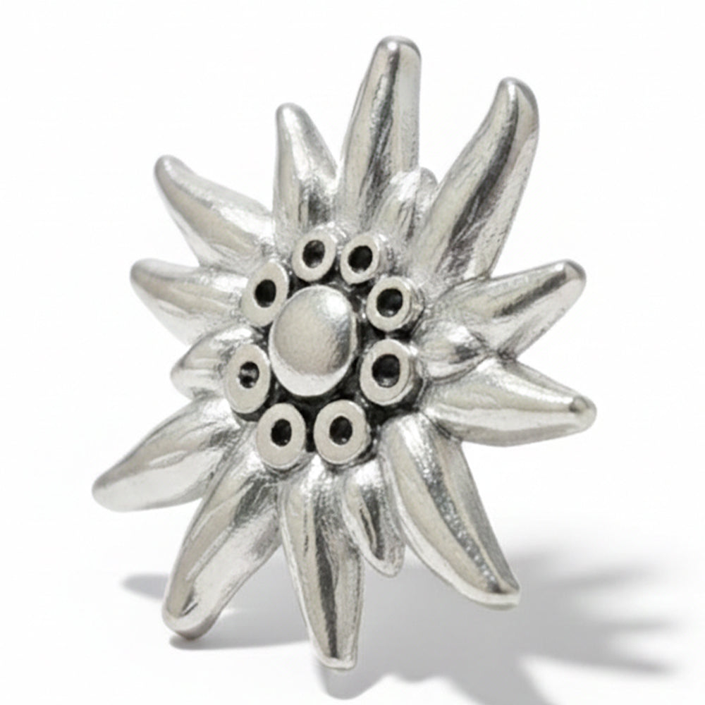 Anstecker Edelweiss silber Groß