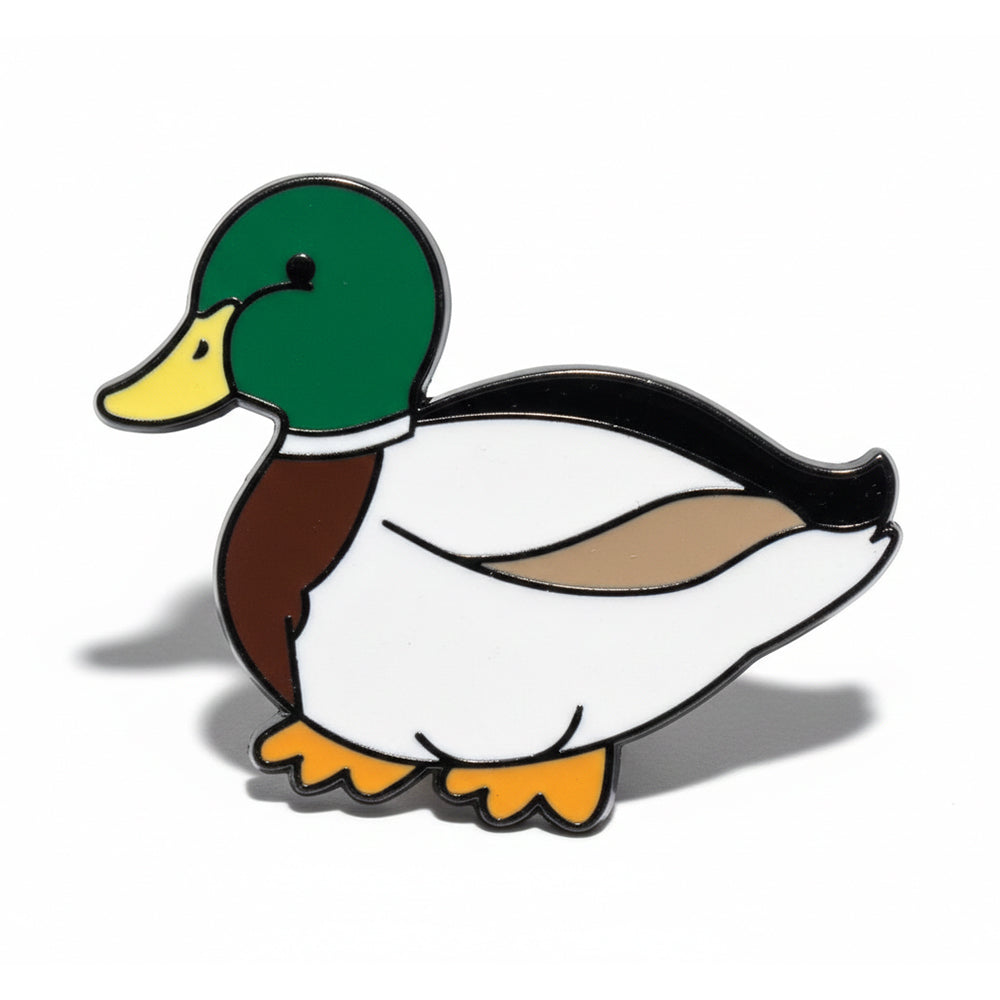 Anstecker Ente grün-weiß