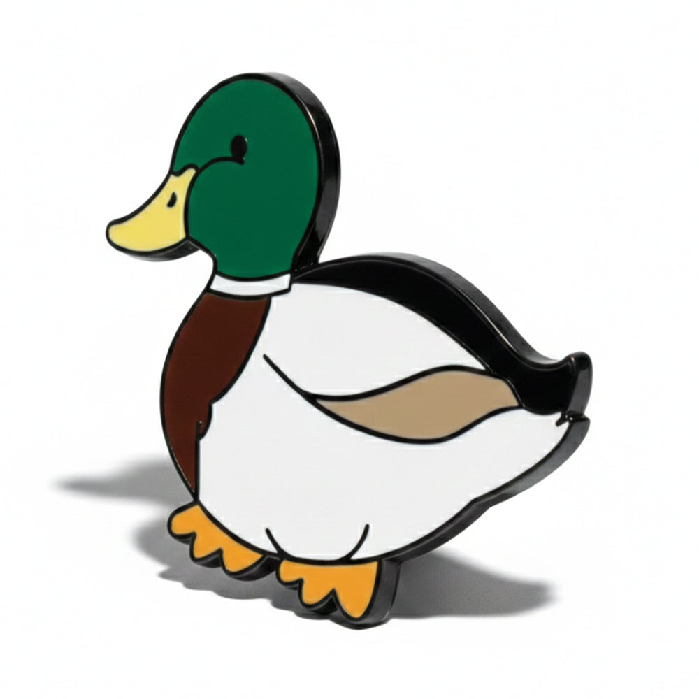 Anstecker Ente grün-weiß