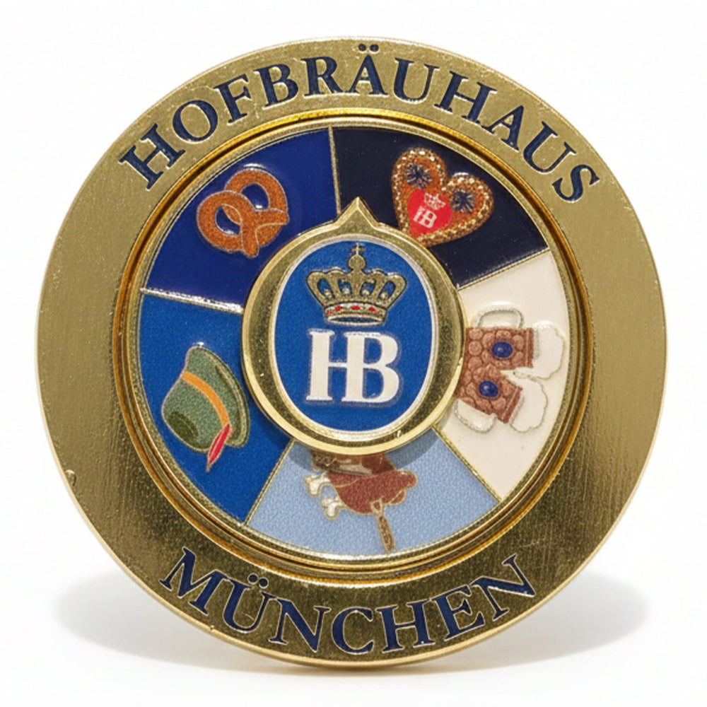 Anstecker Glücksrad drehbar - Hofbräu