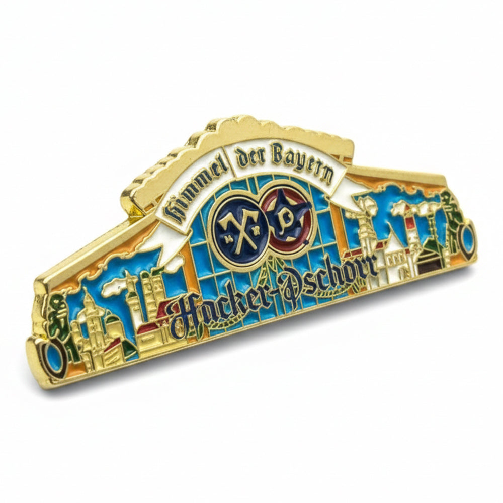 Anstecker Hacker Festzelt Fassade