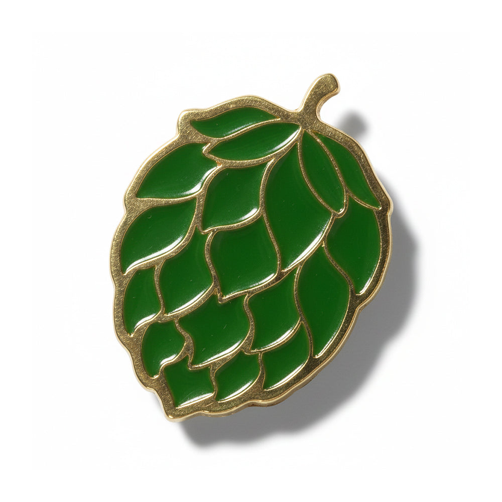 Anstecker Hopfen grün