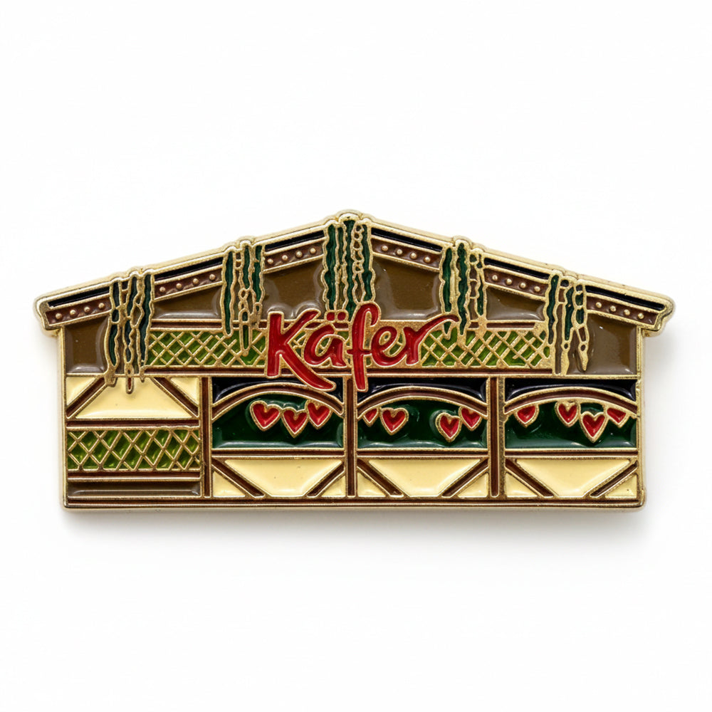 Anstecker Käfer Festzelt Fassade