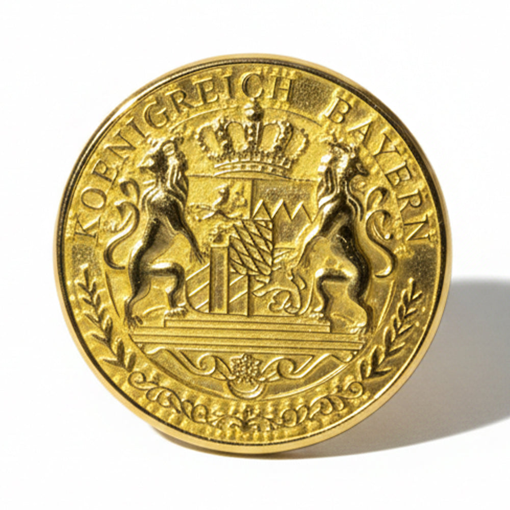 Anstecker Königreich Bayern gold