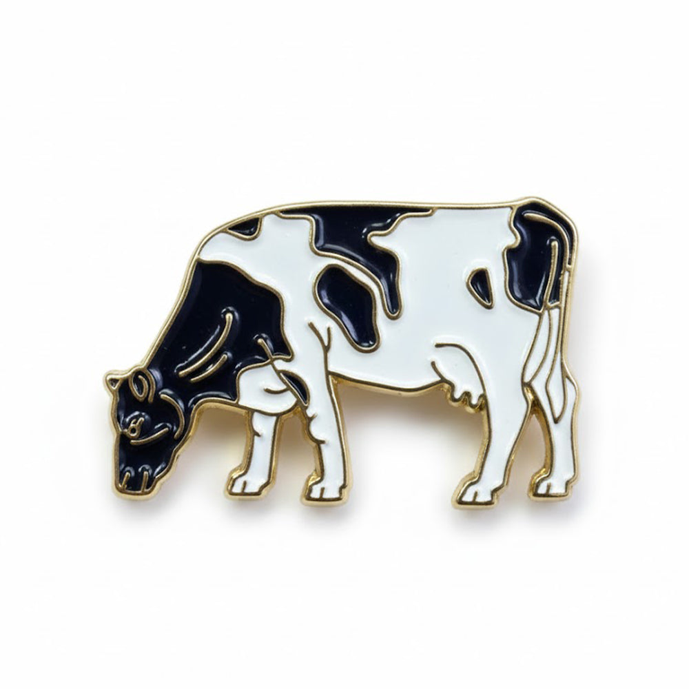 Anstecker Kuh schwarz-weiß