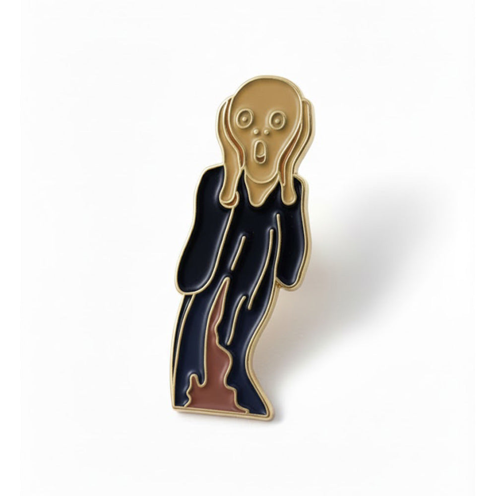 Anstecker Kunstwerk "Der Schrei"