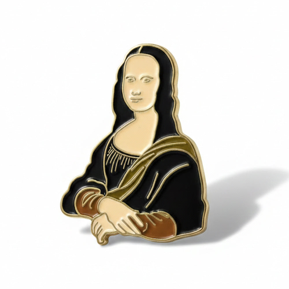 Anstecker Kunstwerk "Mona Lisa" - da Vinci
