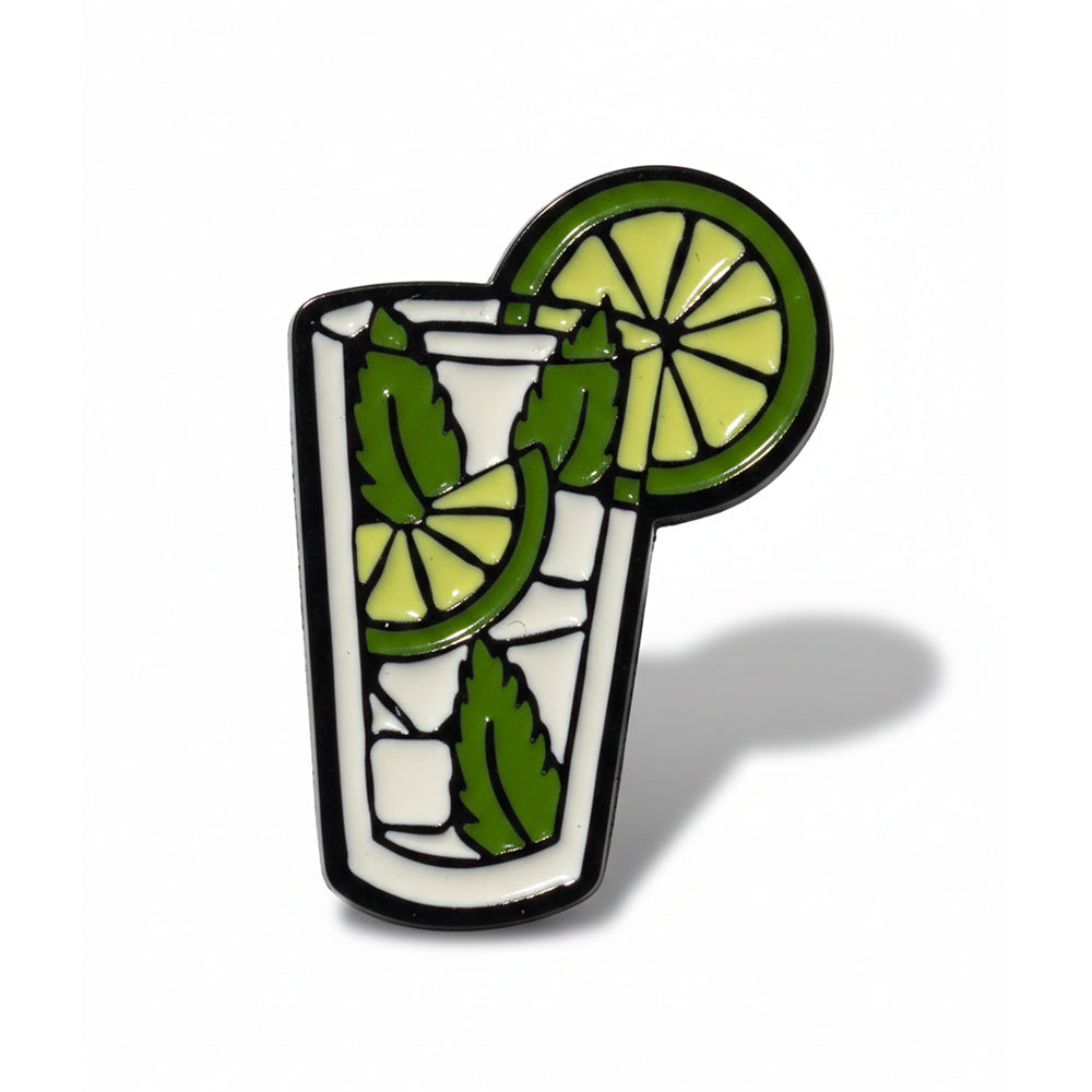 Anstecker Mojito Eiswürfel weiß