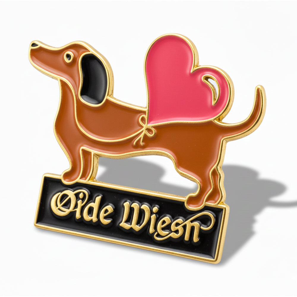 Anstecker Oide Wiesn™ Pin Herzdackel