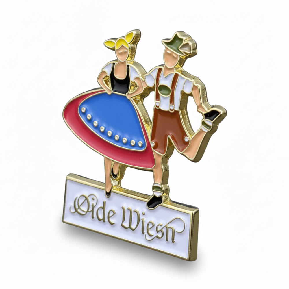 Anstecker Oide Wiesn™ Pin Tanzendes Paar