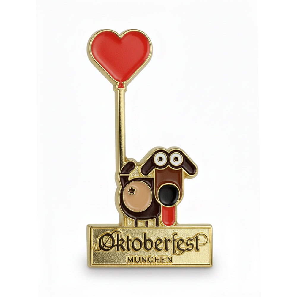 Anstecker Oktoberfest™ Pin Happy Bayern Waldi