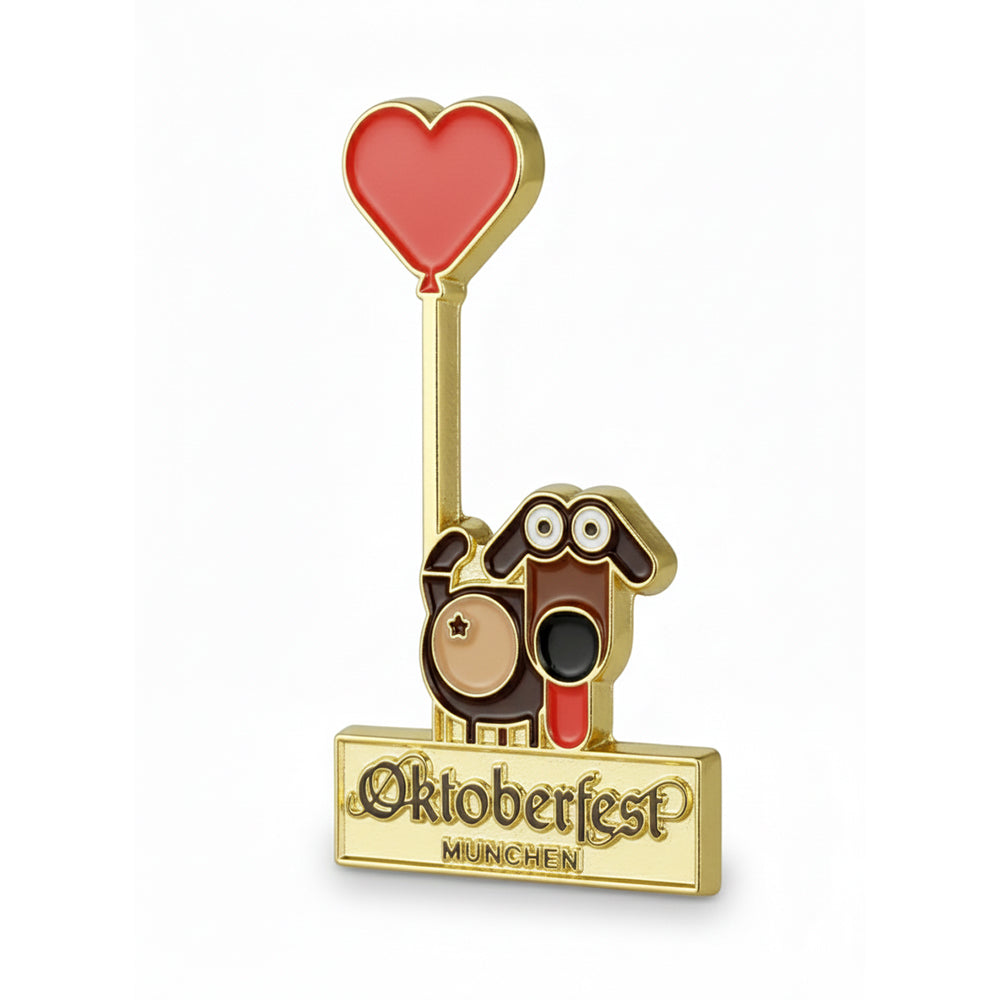 Anstecker Oktoberfest™ Pin Happy Bayern Waldi