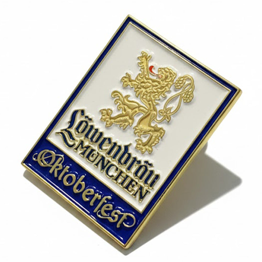 Anstecker Oktoberfest™ Pin Löwenbräu Logo Weiß
