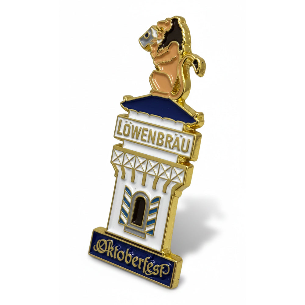 Anstecker Oktoberfest™ Pin Löwenbräu Turm