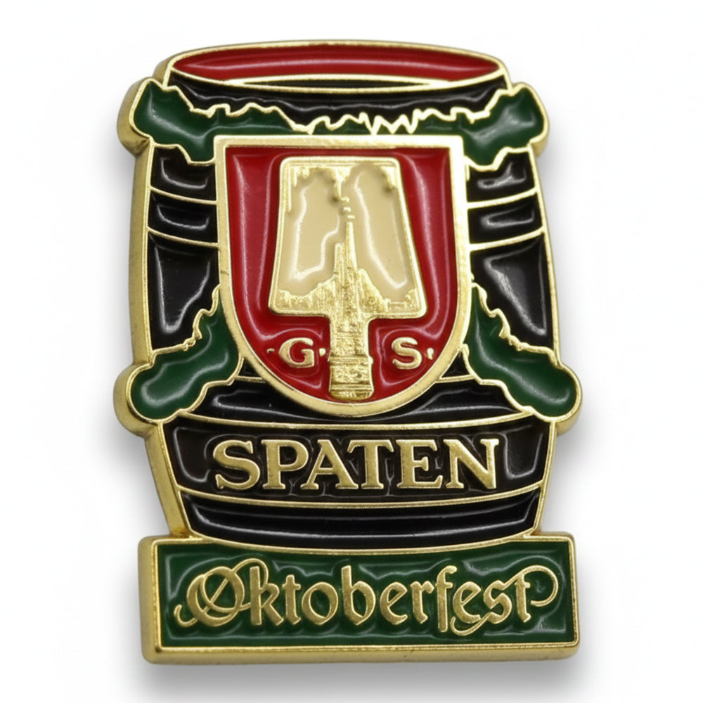 Anstecker Oktoberfest™ Pin Spaten Fass