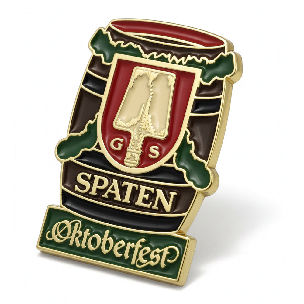 Anstecker Oktoberfest™ Pin Spaten Fass