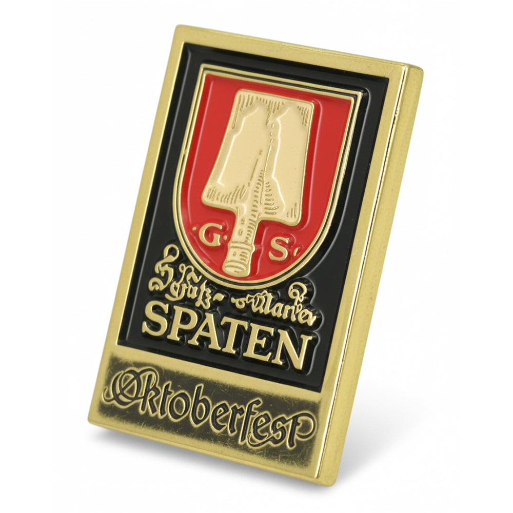 Anstecker Oktoberfest™ Pin Spaten Logo Grün
