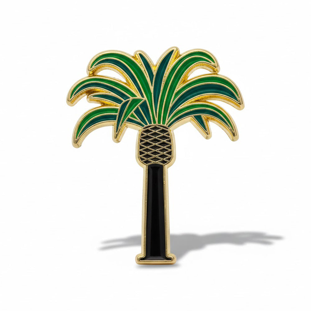 Anstecker Palme grün