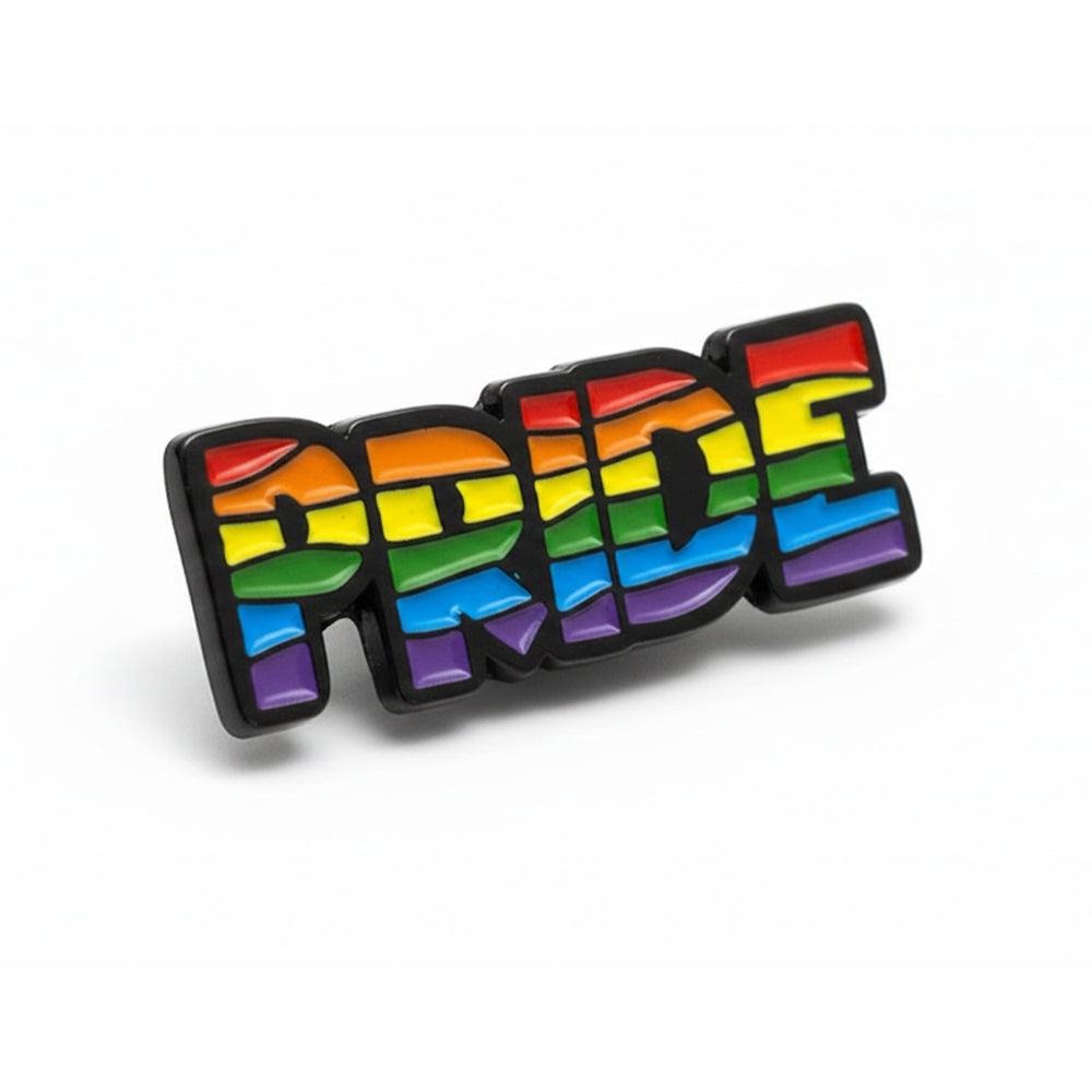 Anstecker Pride Schriftzug