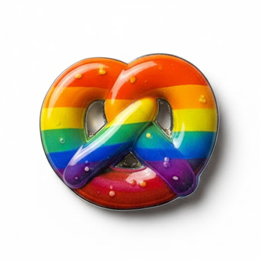 Anstecker Regenbogen Breze 3D