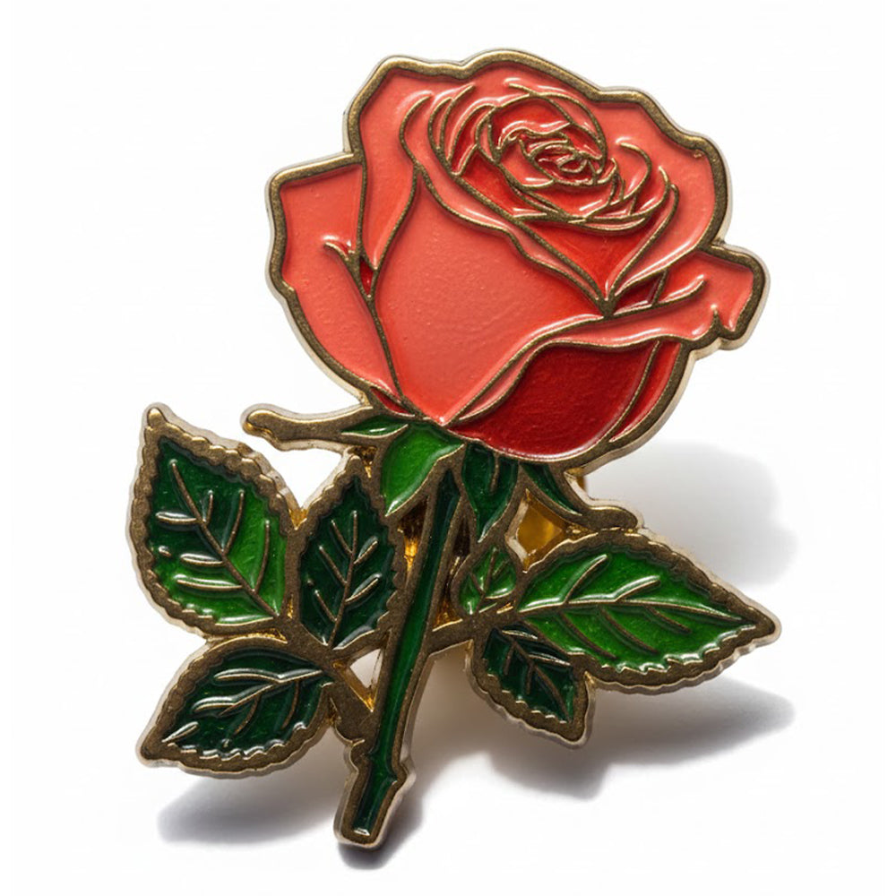 Anstecker Rose groß