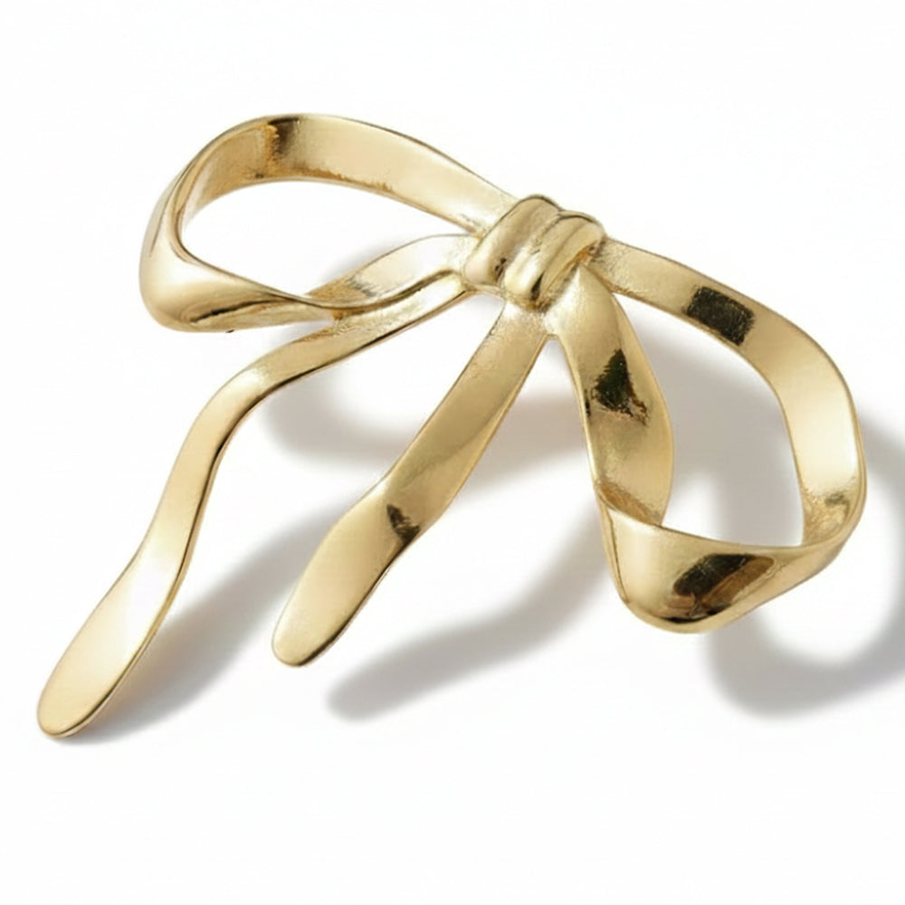 Anstecker Schleife gold