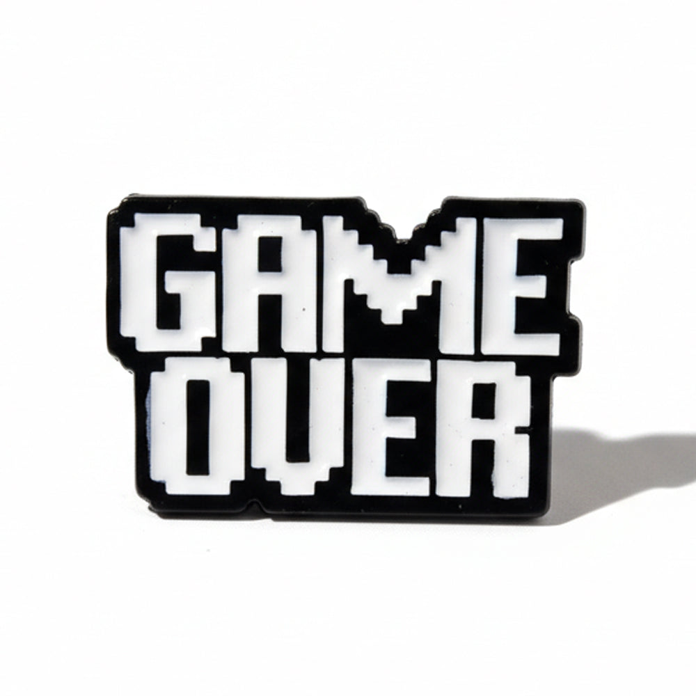 Anstecker Spruch "Game Over"