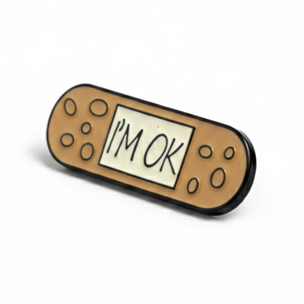 Anstecker Spruch "I'm OK"