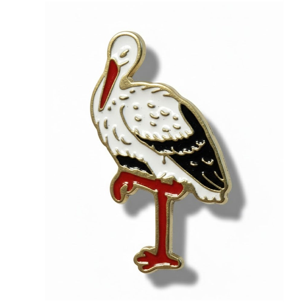Anstecker Storch