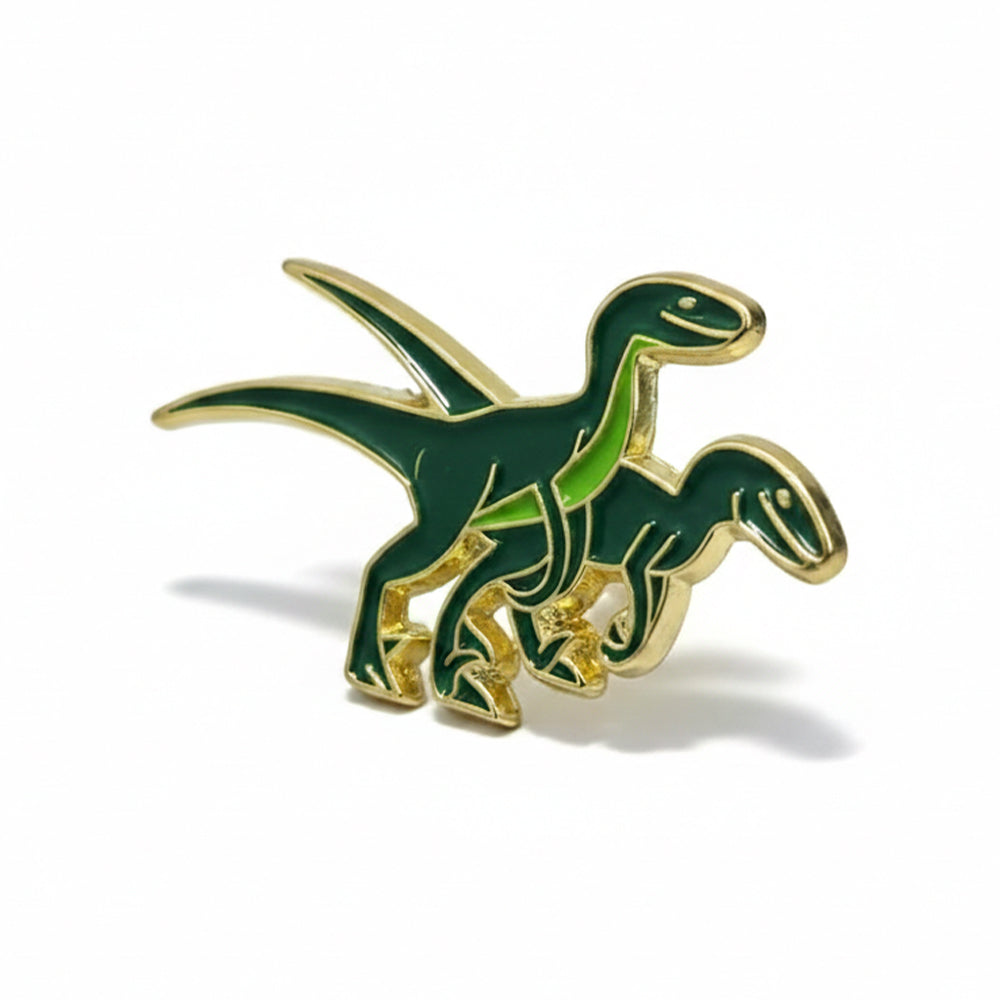 Anstecker zwei Dinosaurier