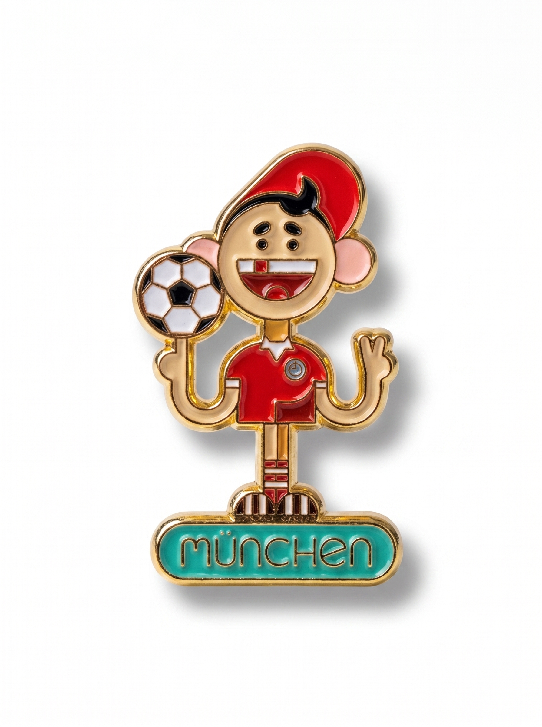 Anstecker Funnynauts München Fussi