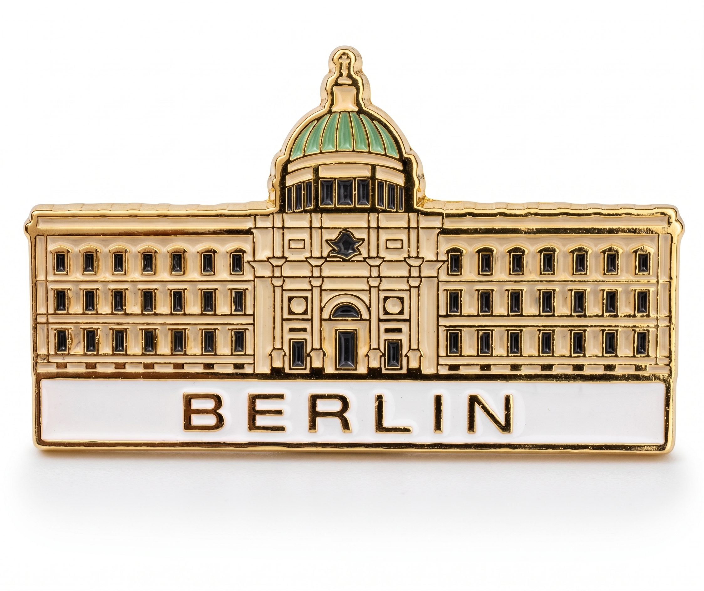 Anstecker Berliner Schloss bunt