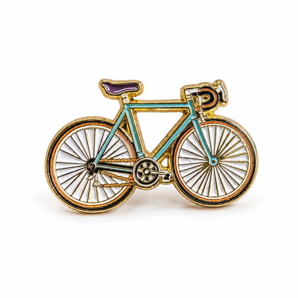 Anstecker Fahrrad blau