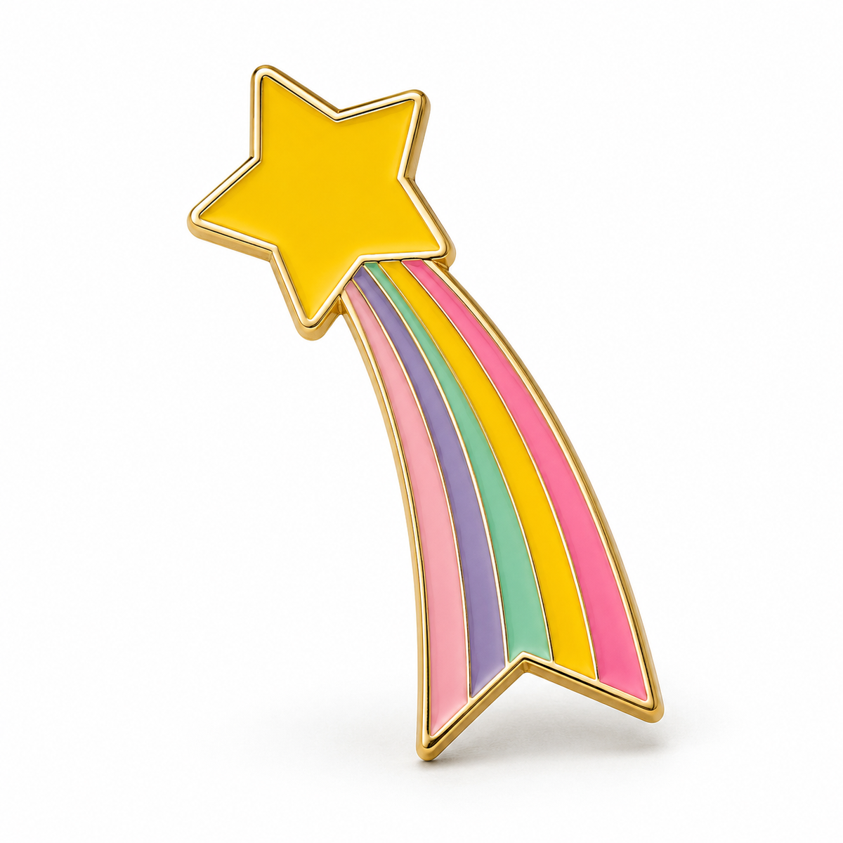 Anstecker Sternschnuppe Regenbogen