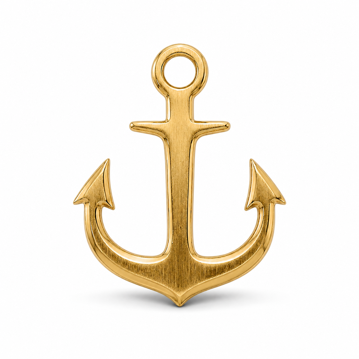 Anstecker Anker Gold