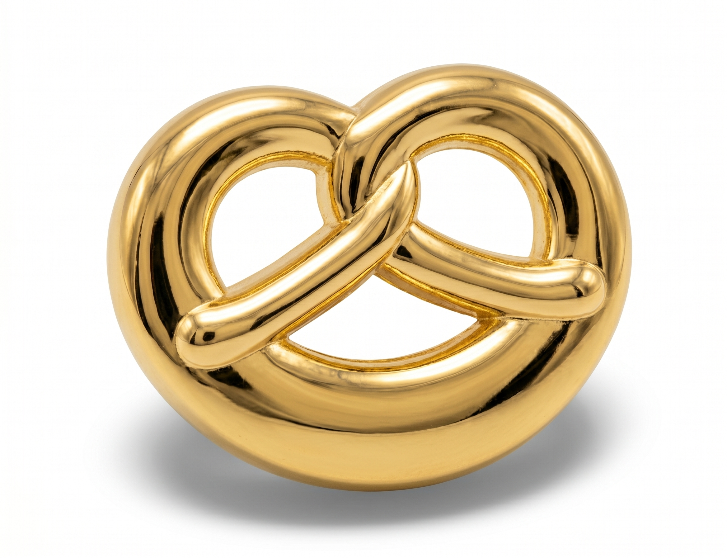 Anstecker Brezn gold