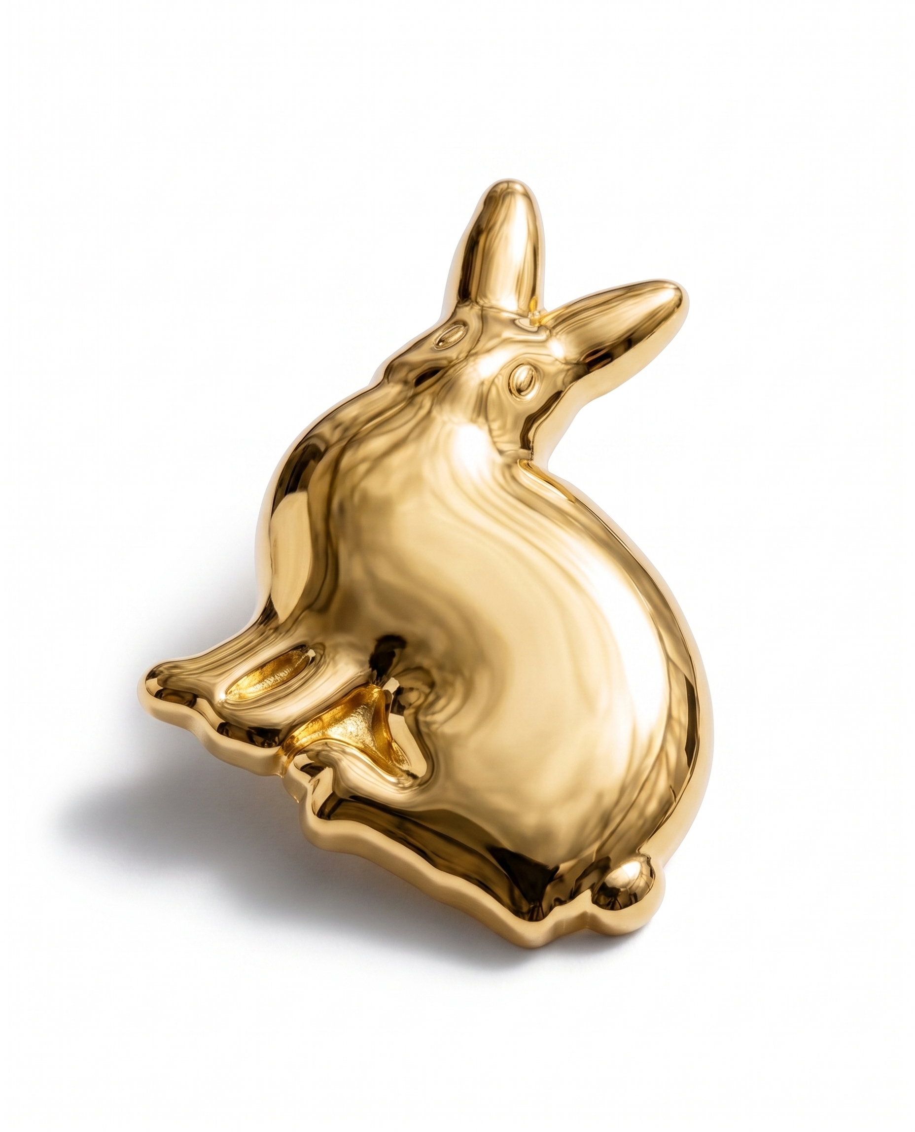 Anstecker Hase gold